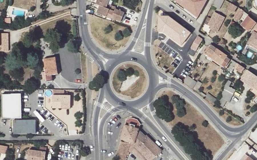 Vue aérienne du Rond-Point du Mont Fleury