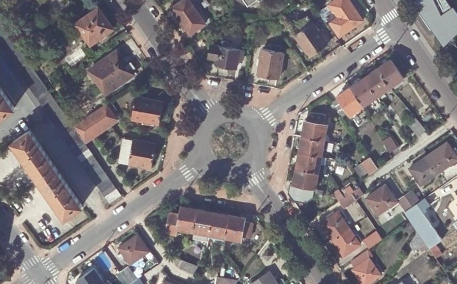 Vue aérienne du Rue Frédéric Mistral