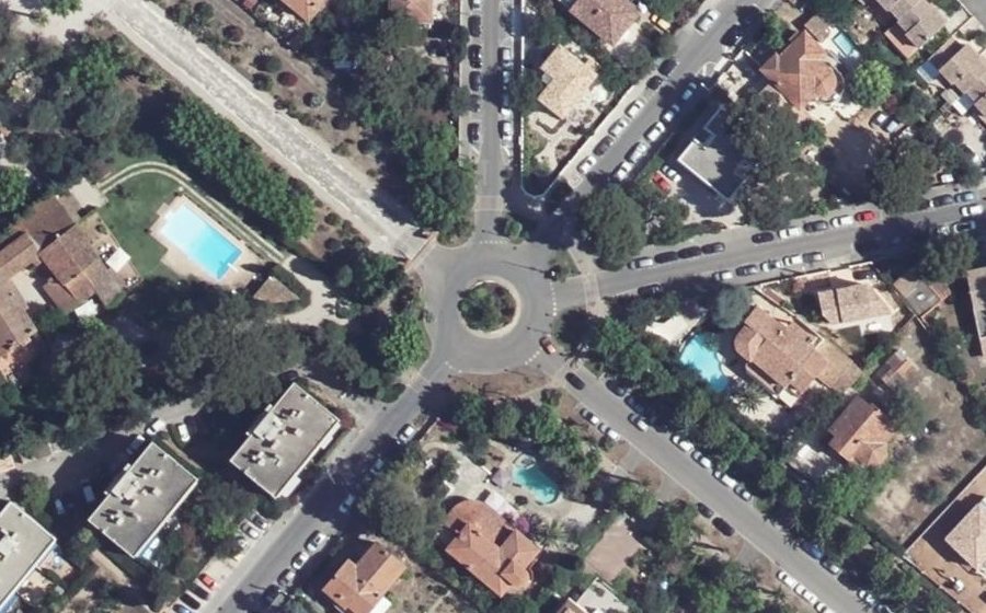 Vue aérienne du Rond-Point Lumière