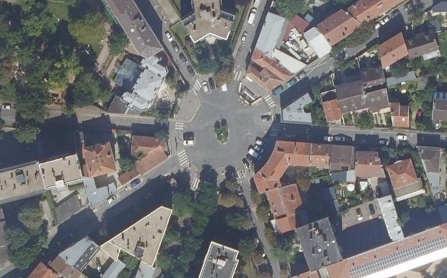 Vue aérienne du Place Charles de Gaulle