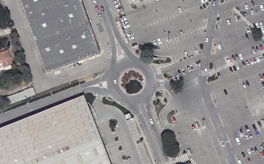 Vue aérienne du Rue Émile Barnéoud