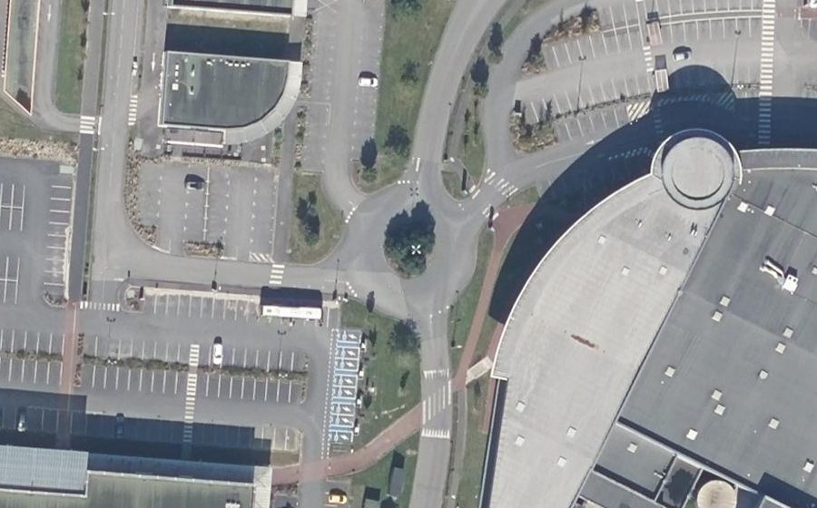 Vue aérienne du Rue du Passavent