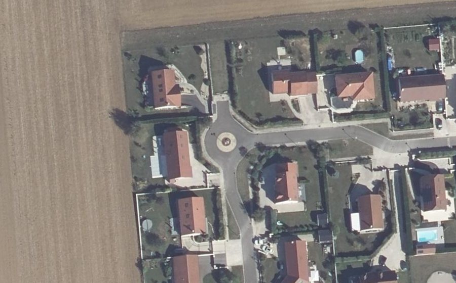 Vue aérienne du Rue du Pré Fleuri