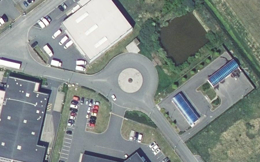 Vue aérienne du Rue Léonard de Vinci