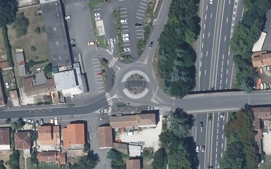 Vue aérienne du Rue de Basseau