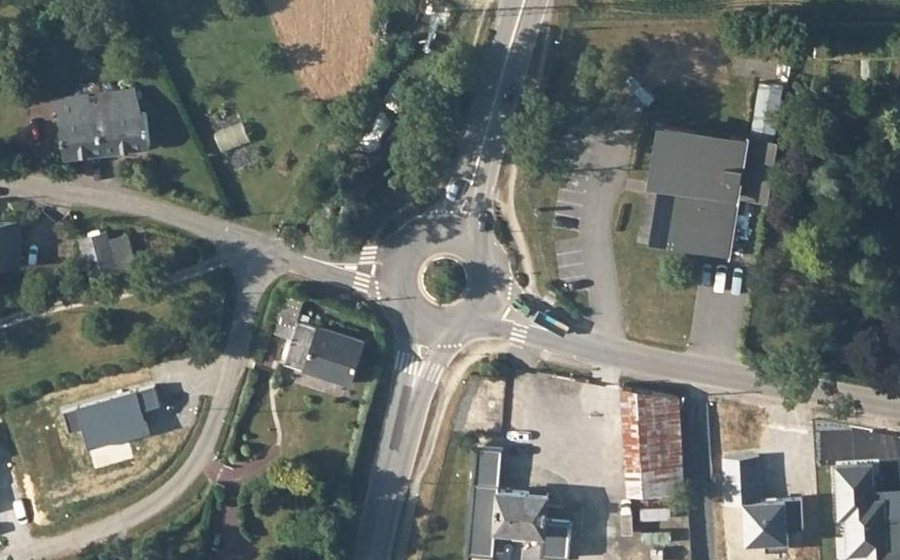 Vue aérienne du Giratoire des Chênes