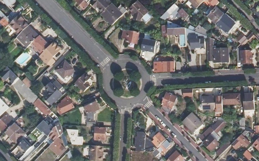 Vue aérienne de la Place La Fontaine
