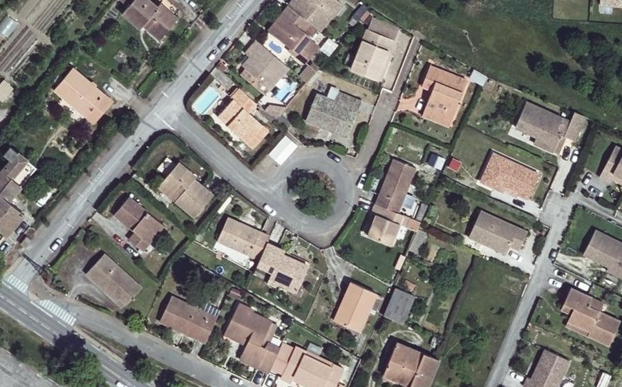 Vue aérienne du Place Paul Sabatier