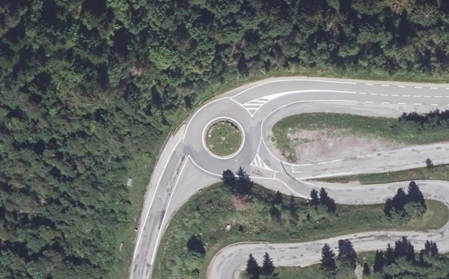 Vue aérienne du Route de Prapouta