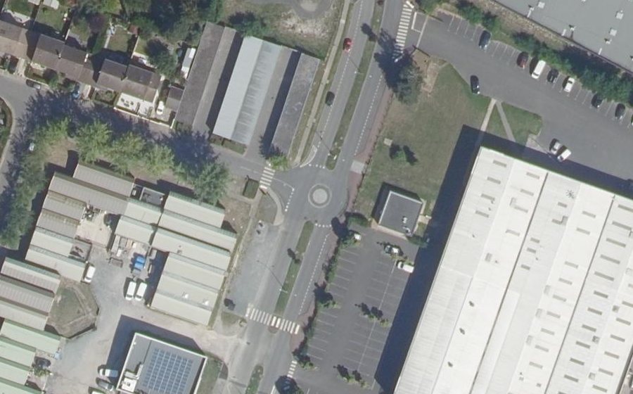 Vue aérienne du Rue d'Orsonville
