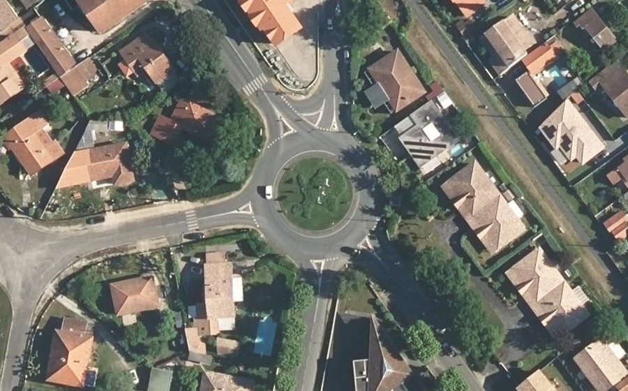 Vue aérienne du Rond-Point de Segorbe