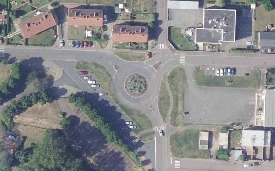Vue aérienne du Rue de Limoges