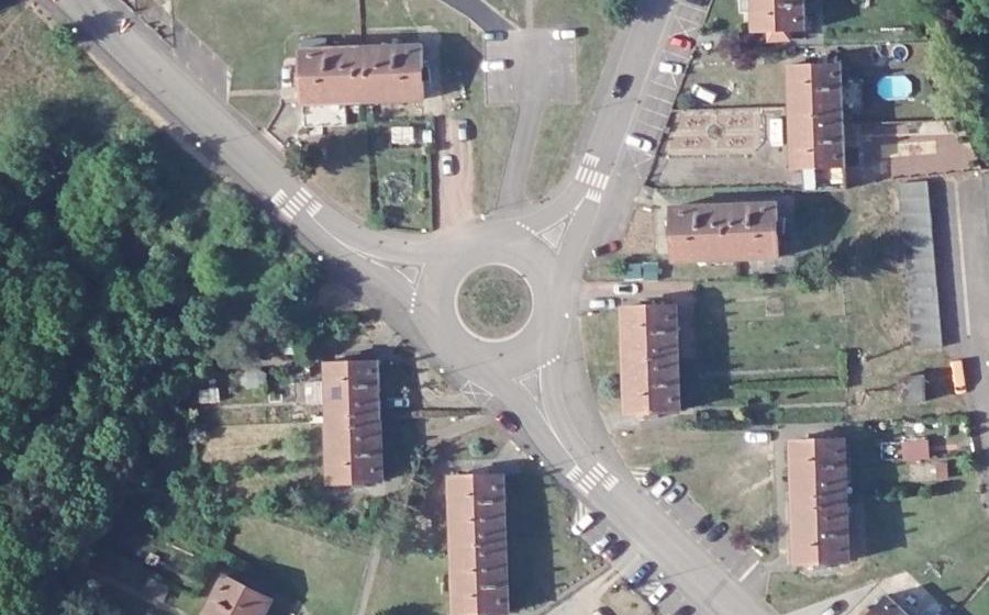 Vue aérienne du Rue de Limoges