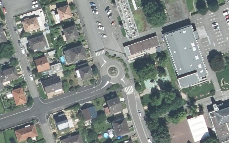 Vue aérienne du Place des Violettes