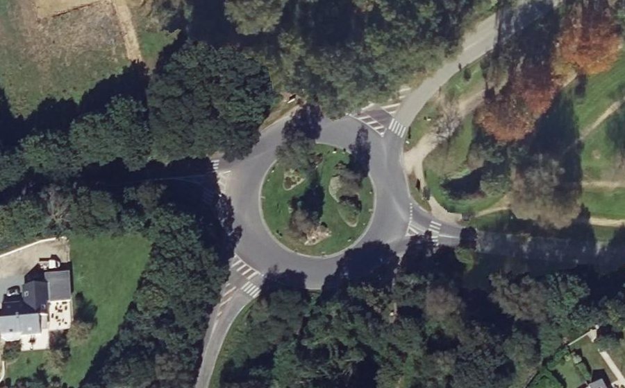 Vue aérienne du Rond-Point du Canik