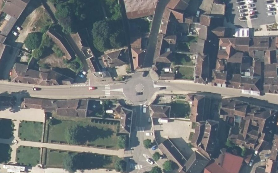 Vue aérienne de la Place de la République