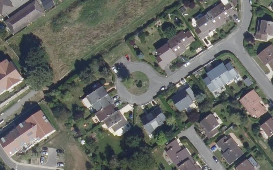 Vue aérienne du Allée Jacques de Molay