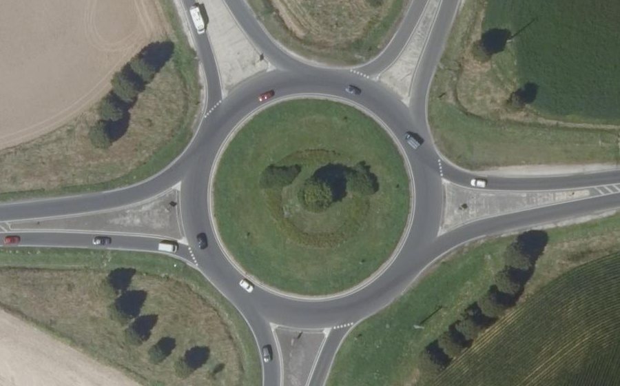 Vue aérienne du Rond-Point Le Lissy
