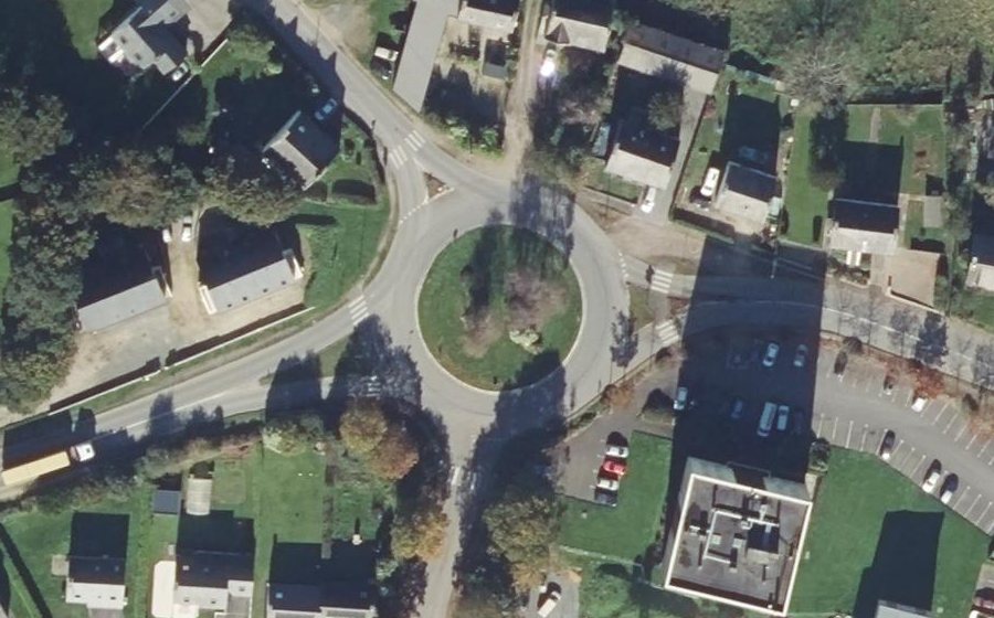 Vue aérienne du Rond-Point de Tiez Névez