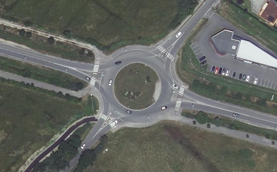 Vue aérienne du Giratoire Nanou Pujol