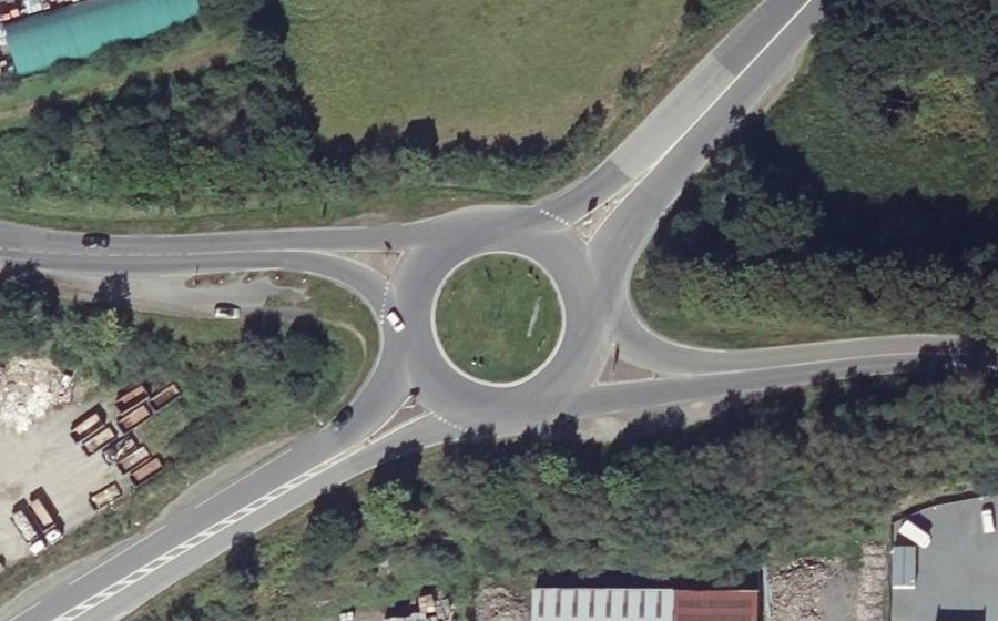 Vue aérienne du Giratoire du Fromeur
