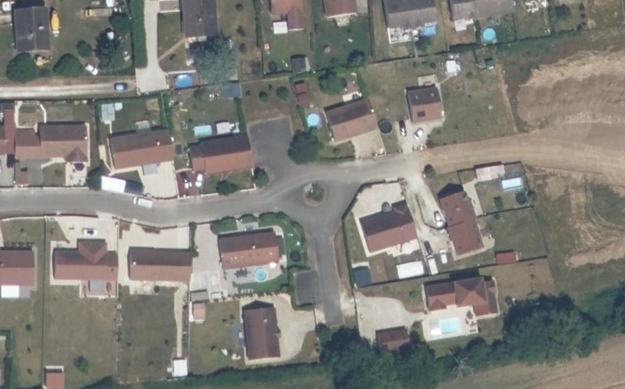 Vue aérienne du Rue Le Meunier