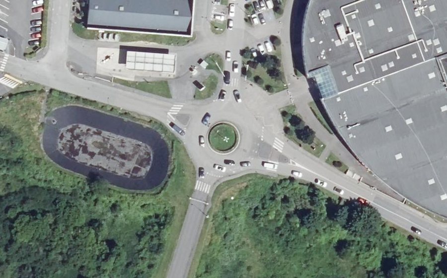 Vue aérienne du Avenue du Poteau