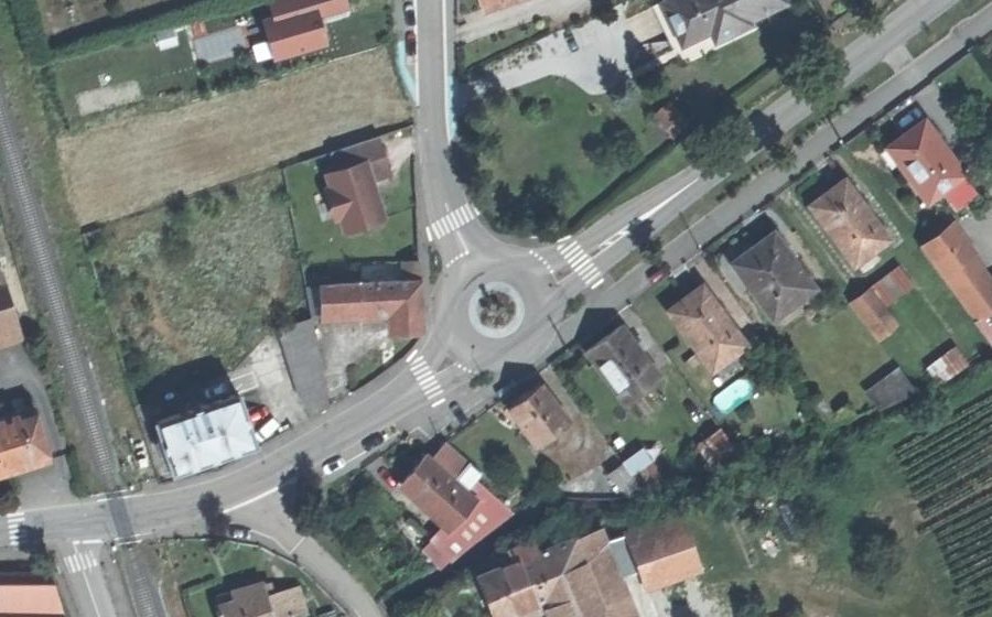 Vue aérienne du Rond-Point de Fautenbach