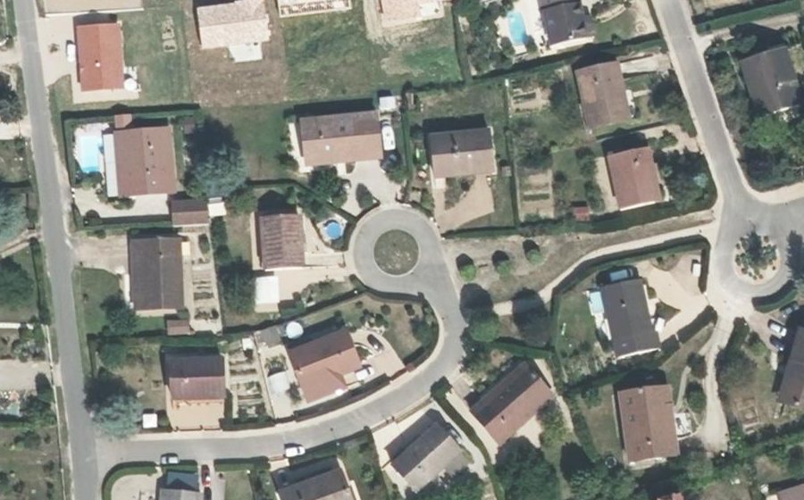 Vue aérienne du Rue des Mésanges