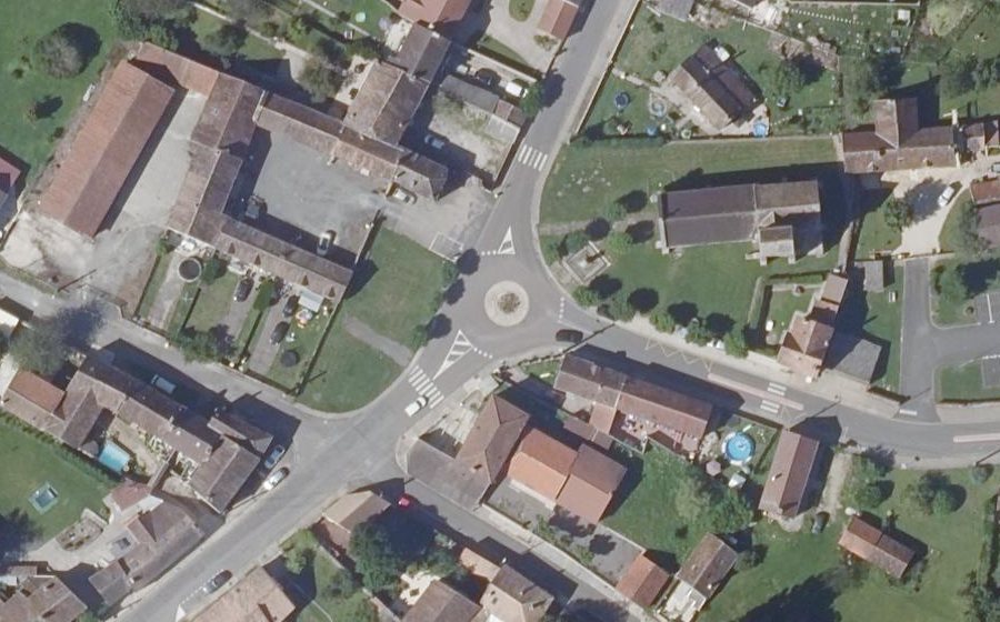 Vue aérienne du Place de la Mairie