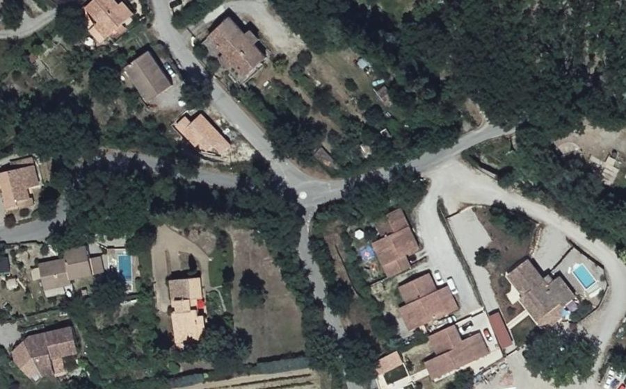 Vue aérienne du Rond-Point des Rochs