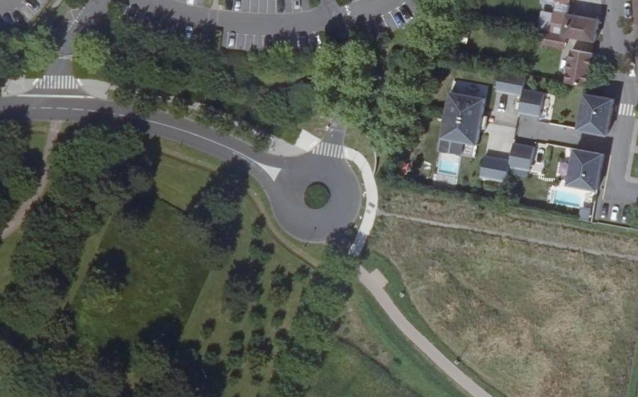 Vue aérienne du Avenue de la Fosse des Pressoirs