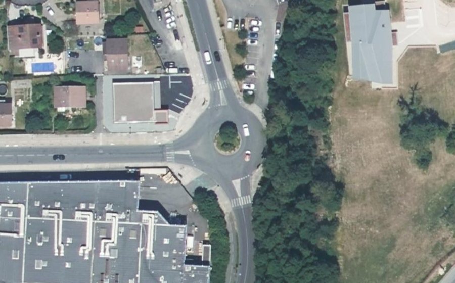 Vue aérienne du Rue de Danjoutin