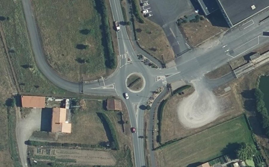 Vue aérienne du Giratoire de Chassereau