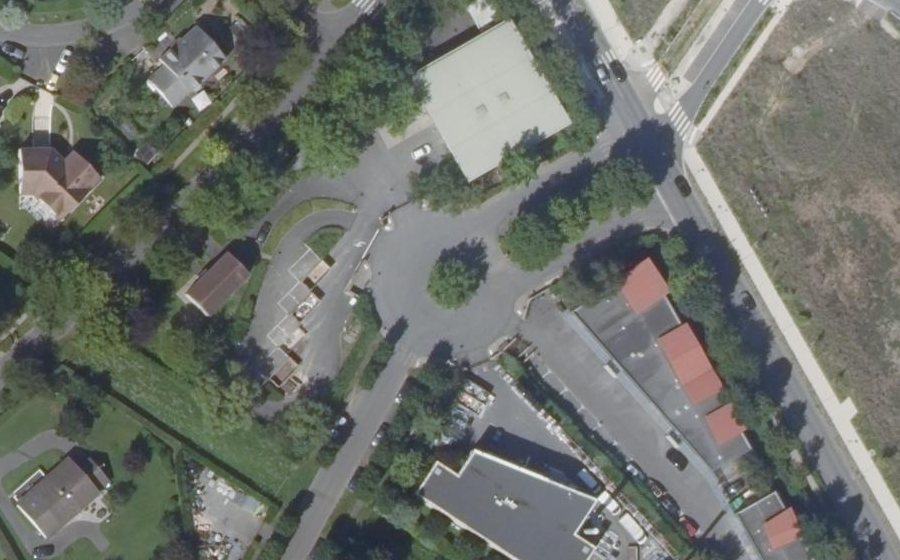Vue aérienne du Rue de Montry
