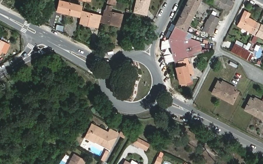 Vue aérienne du Avenue de la Libération