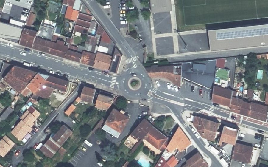 Vue aérienne du Rond-Point de Gesse