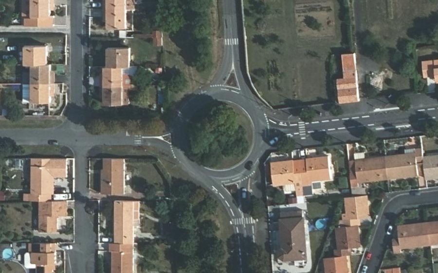 Vue aérienne du Rond-Point La Forêt