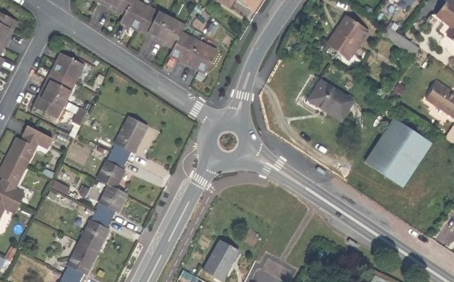 Vue aérienne du Rue de Saint-Gabriel