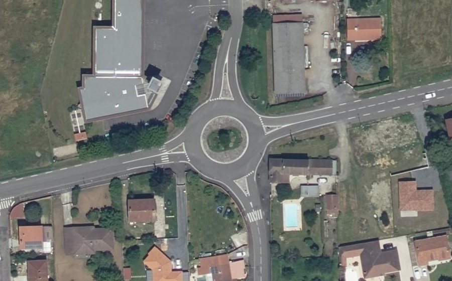 Vue aérienne du Avenue des Sports
