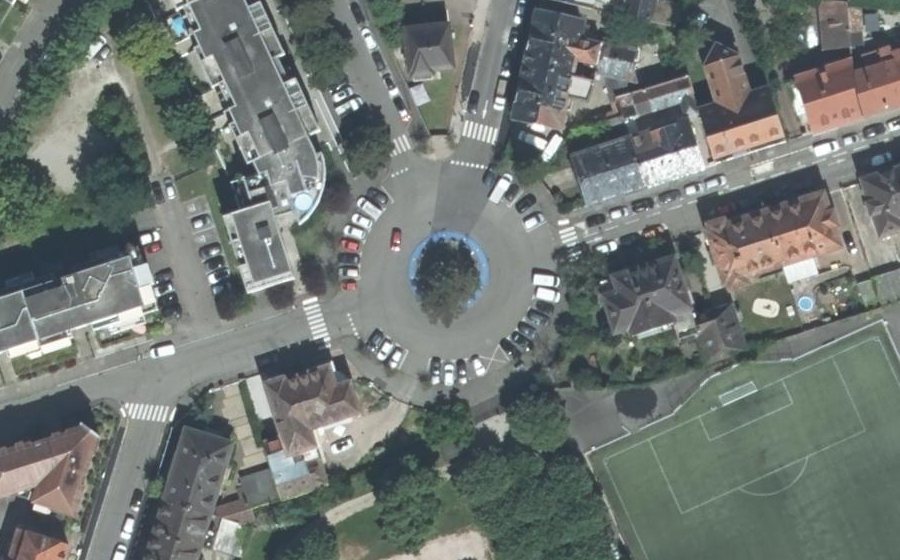 Vue aérienne du Place de l'Europe
