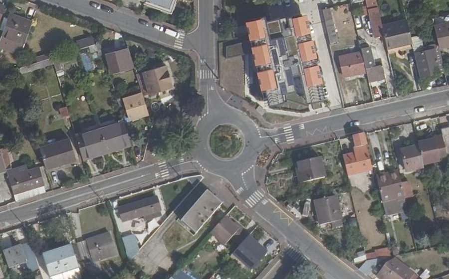 Vue aérienne du Place Arago