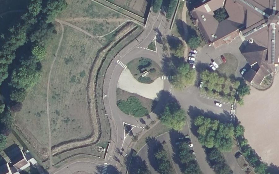 Vue aérienne du Boulevard Misset