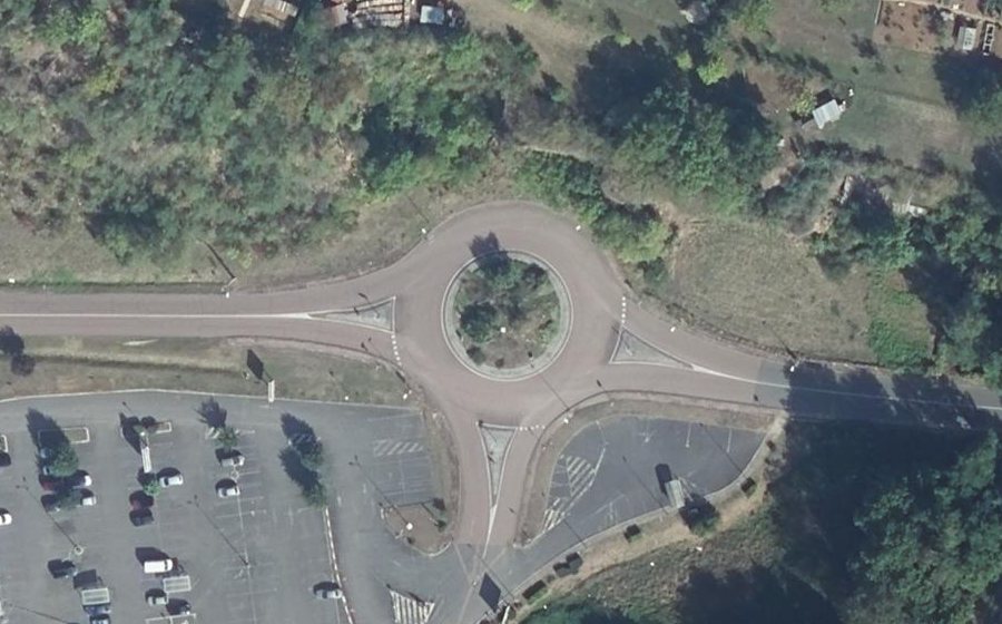 Vue aérienne du Rond-point anonyme n°29505001