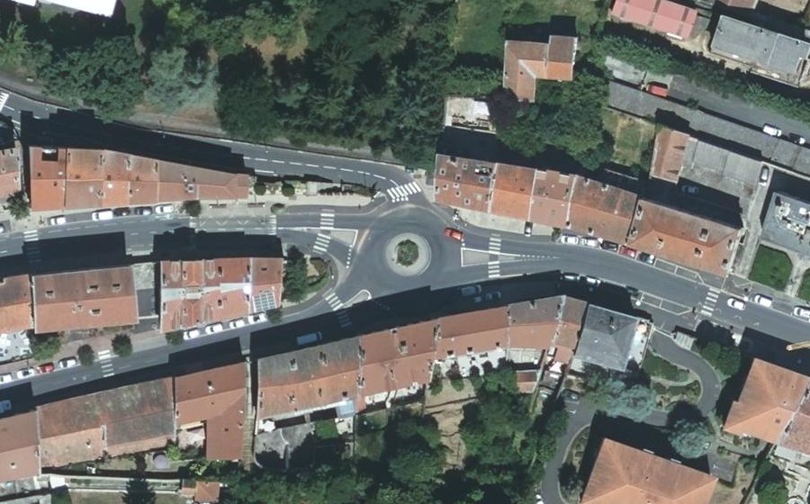 Vue aérienne du Rond-Point des Orgues