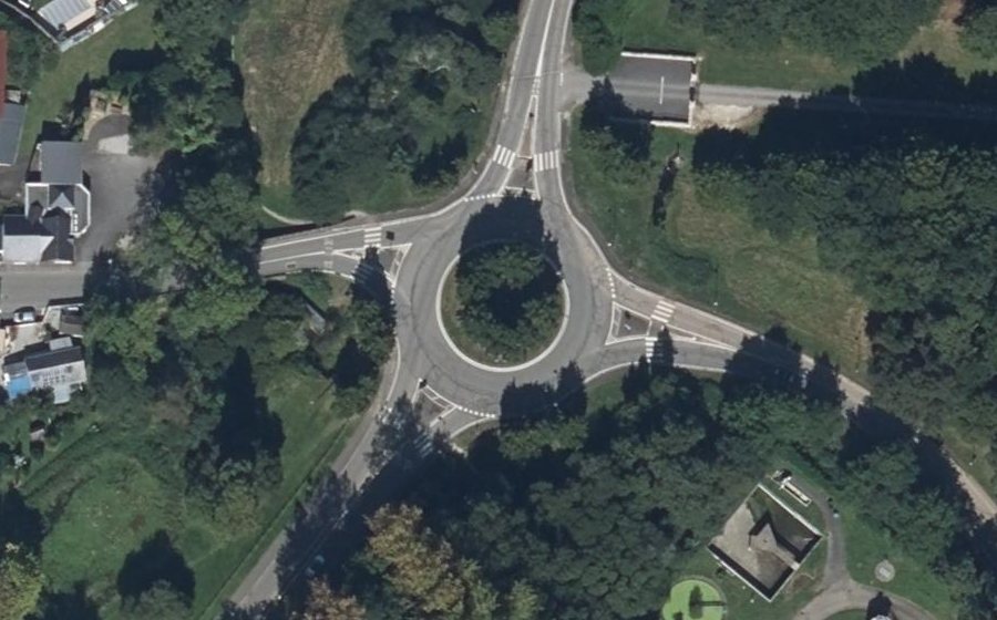 Vue aérienne du Giratoire de Beauregard