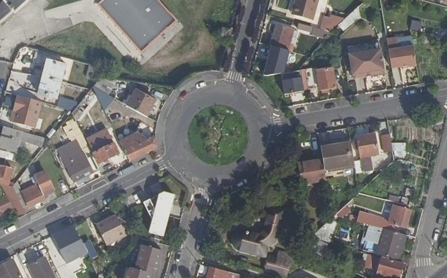 Vue aérienne du Place Charlotte Petit