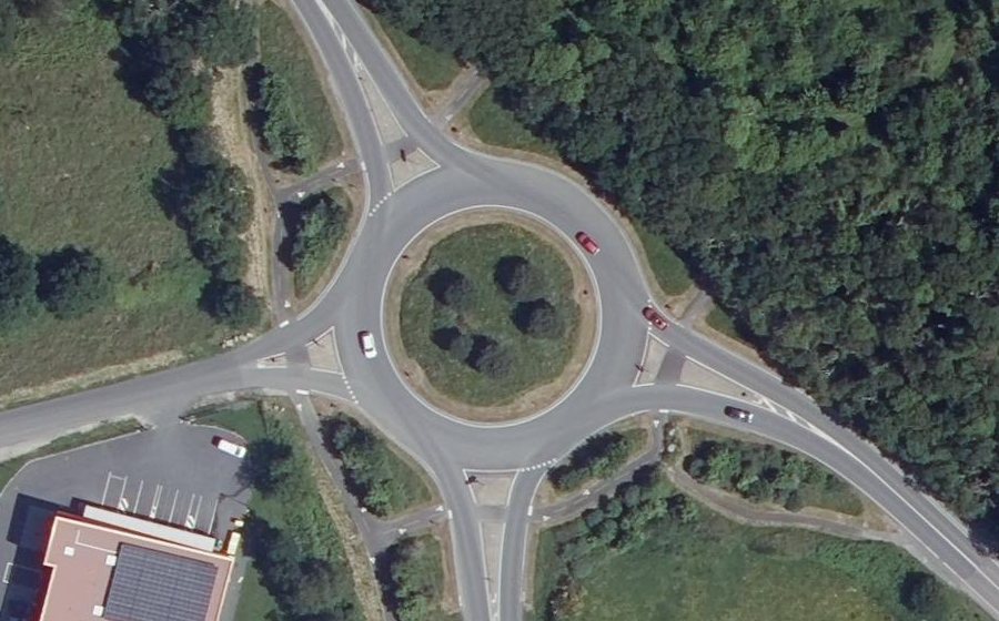 Vue aérienne du Giratoire de An Ti Kare