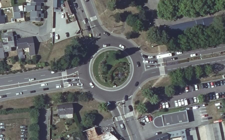 Vue aérienne du Boulevard du 14 Juillet