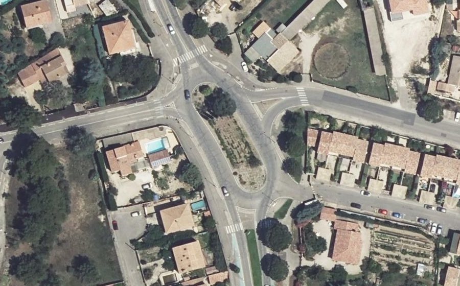 Vue aérienne du Boulevard Joliot Curie